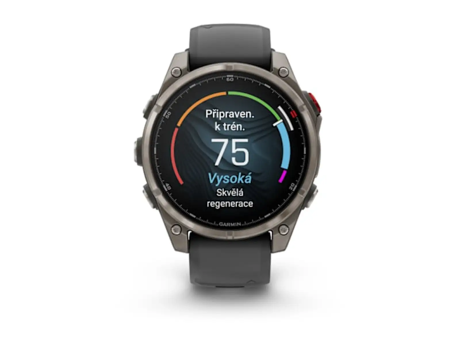 Garmin fenix 8 Pro 47 mm, AMOLED Sapphire, Titanium so silikónovým remienkom Graphite/Black
