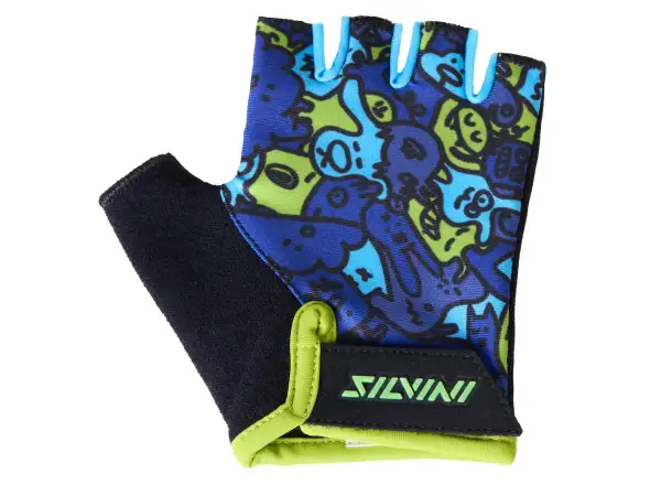 Silvini Locri detské rukavice Blue/Neon