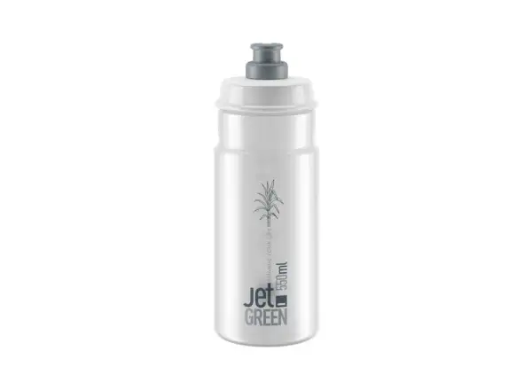 Fľaša ELITE JET GREEN 23' číra/šedá s logom 750 ml