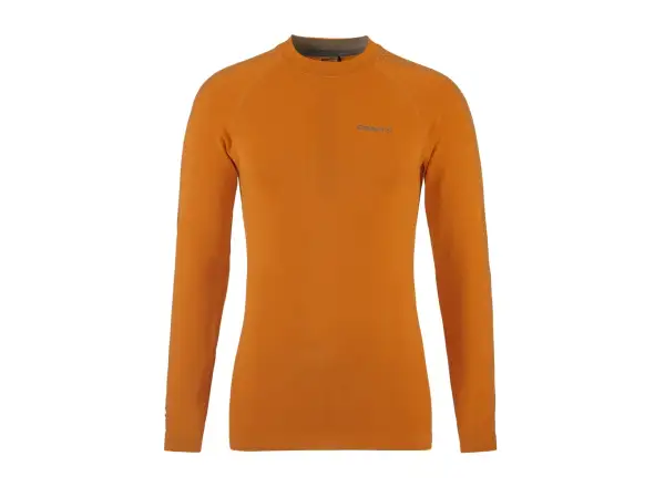 Craft ADV Warm Intensity pánske funkčné tričko dlhý rukáv oranžová