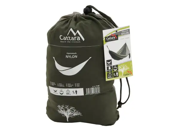 Cattara hojdačka nylon zeleno-hnedá