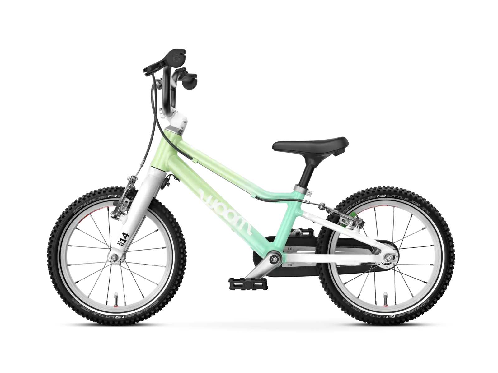 Woom GO 2 detský bicykel 14 Spearmint Crush Limited