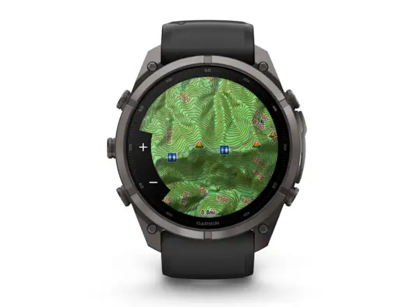 Garmin Fénix 9 Pro inReach 51 mm inteligentné hodinky Carbon gray DLC Titanium Black/Pebble gray
