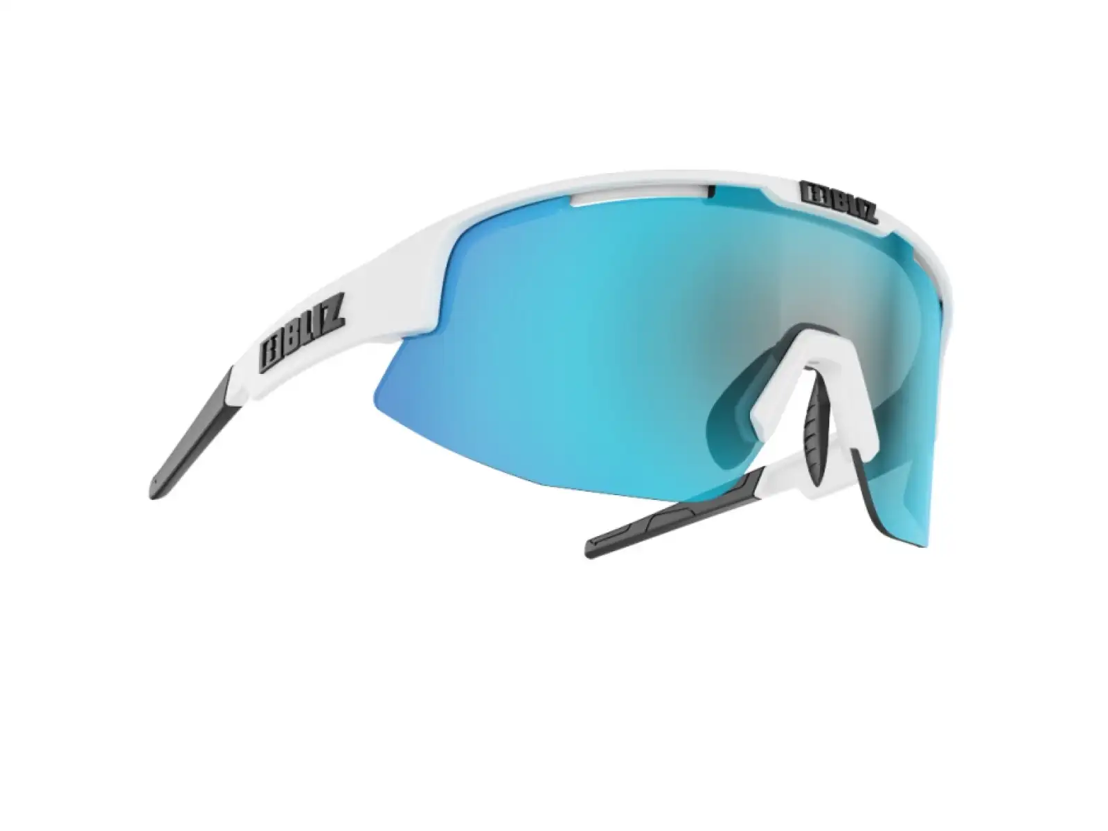 Bliz Matrix okuliare Small Matt White Smoke/Blue Multi Cat.3