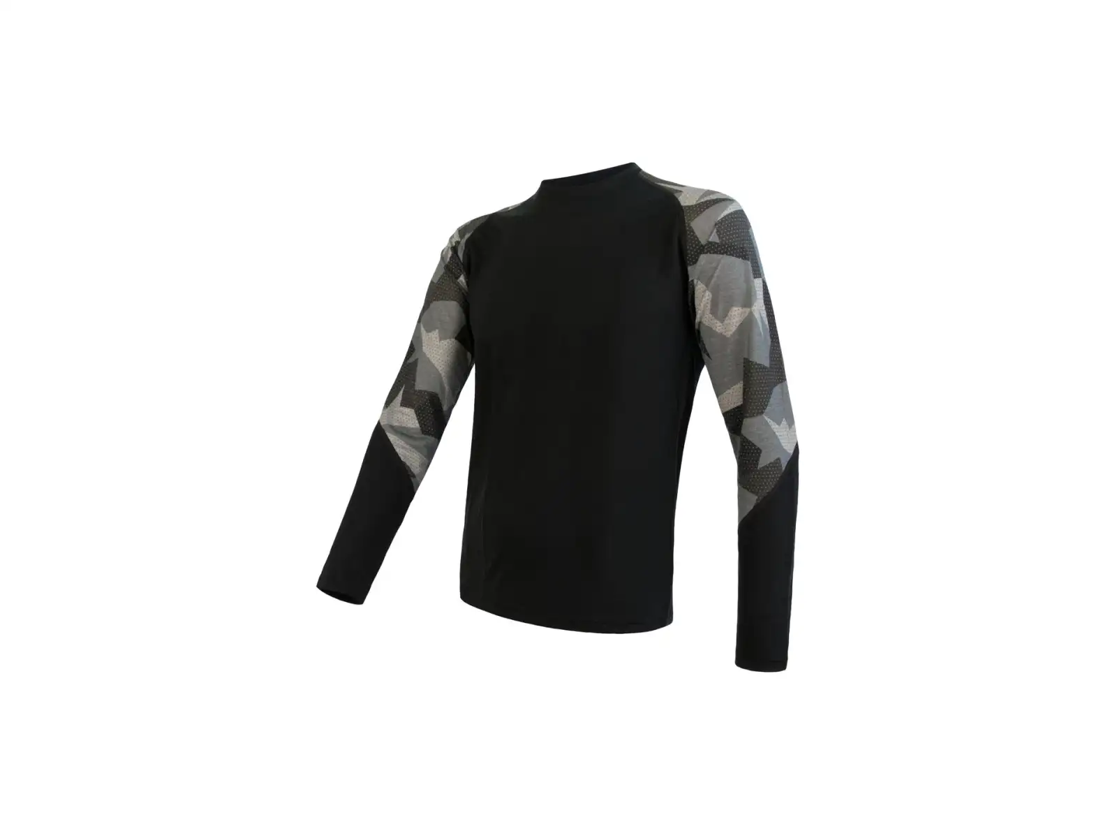Sensor Merino Impress pánske termoprádlo dlhý rukáv čierna/Camo