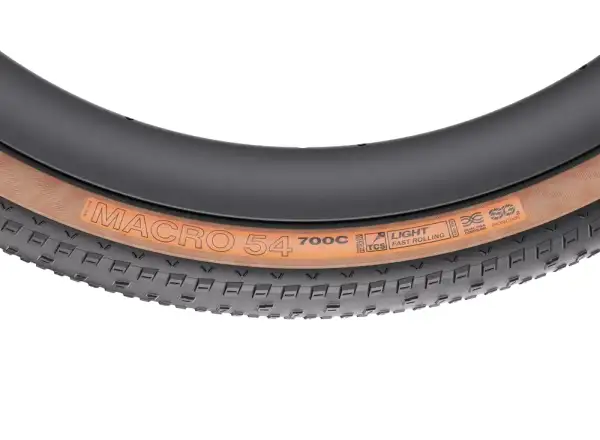 WTB Macro 700x54 TCS Light Fast Rolling Dual SG2 gravel plášť čierna/hnedá