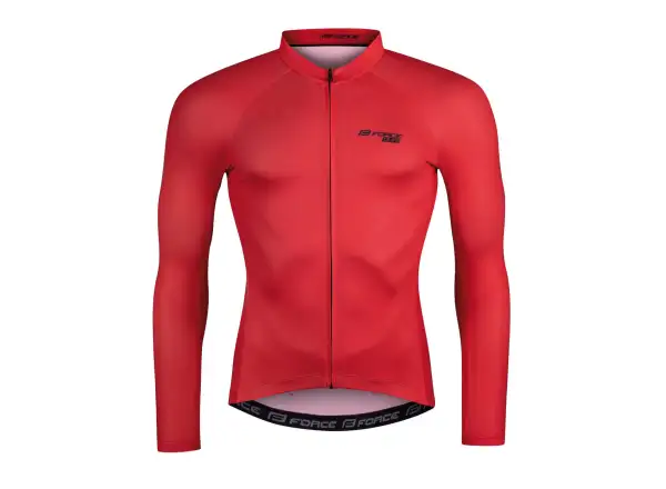 Force Pure pánsky dres dlhý rukáv červená
