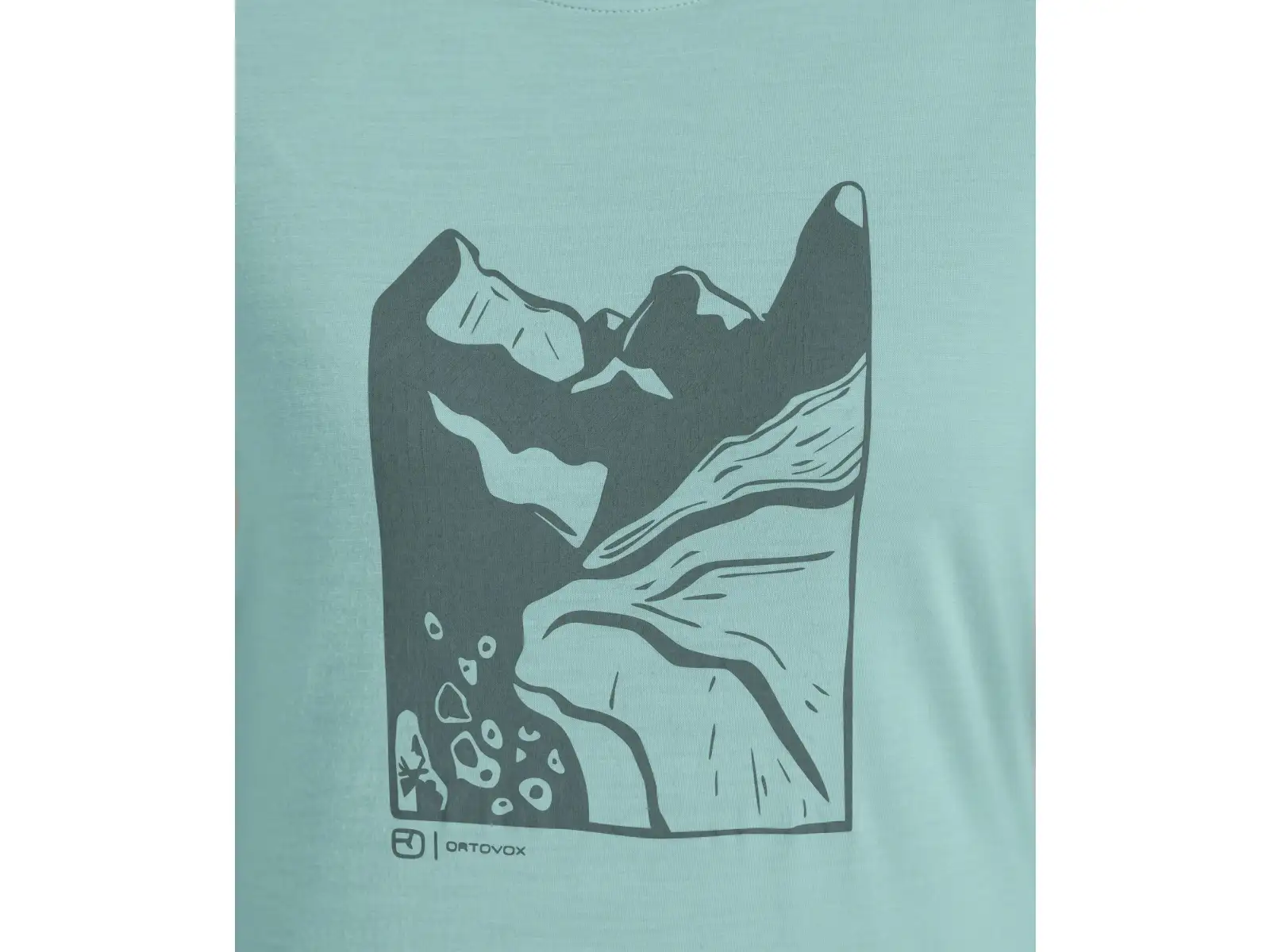 Ortovox 120 Cool Tec Mtn Cut dámske tričko krátky rukáv Aquatic Ice M