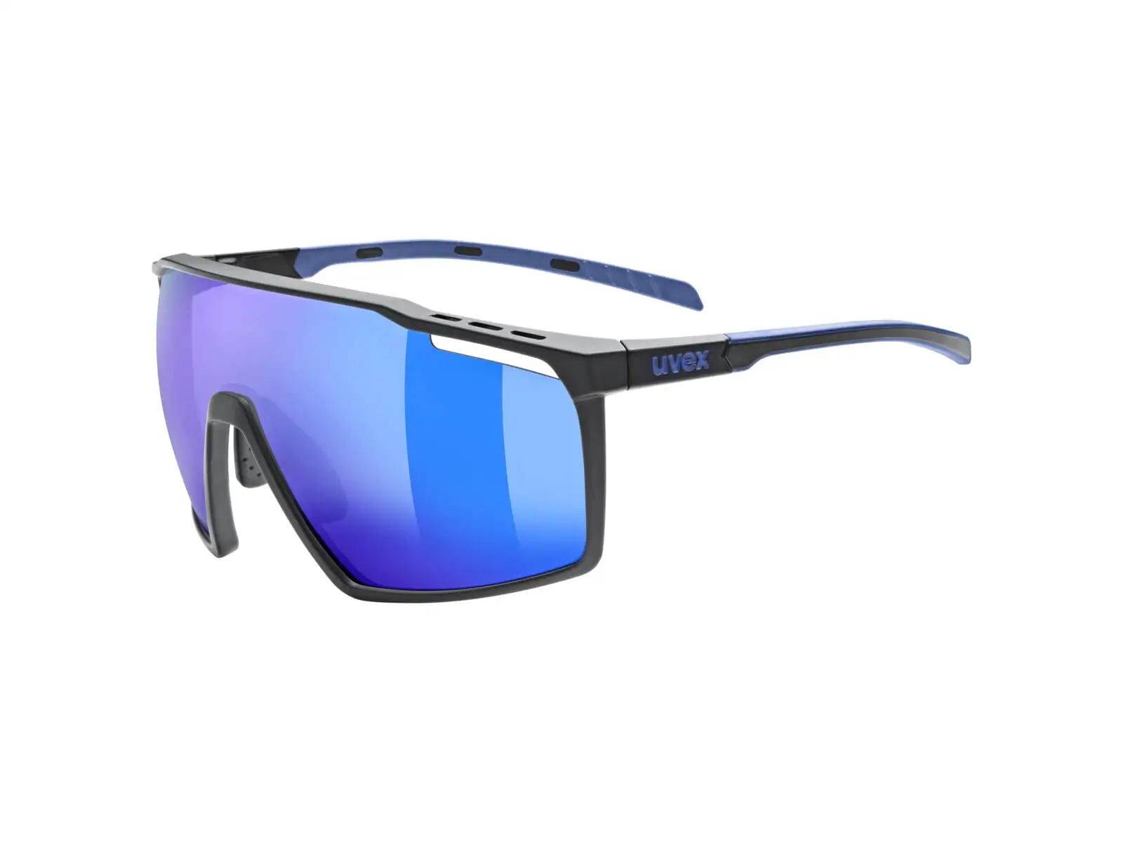 Uvex MTN Perform cyklistické okuliare Black Blue M/Mirror Blue
