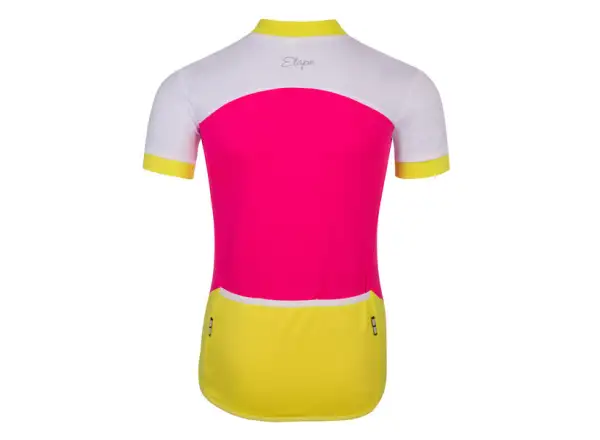 Etape Peddy detský dres s krátkym rukávom ružová/limetková