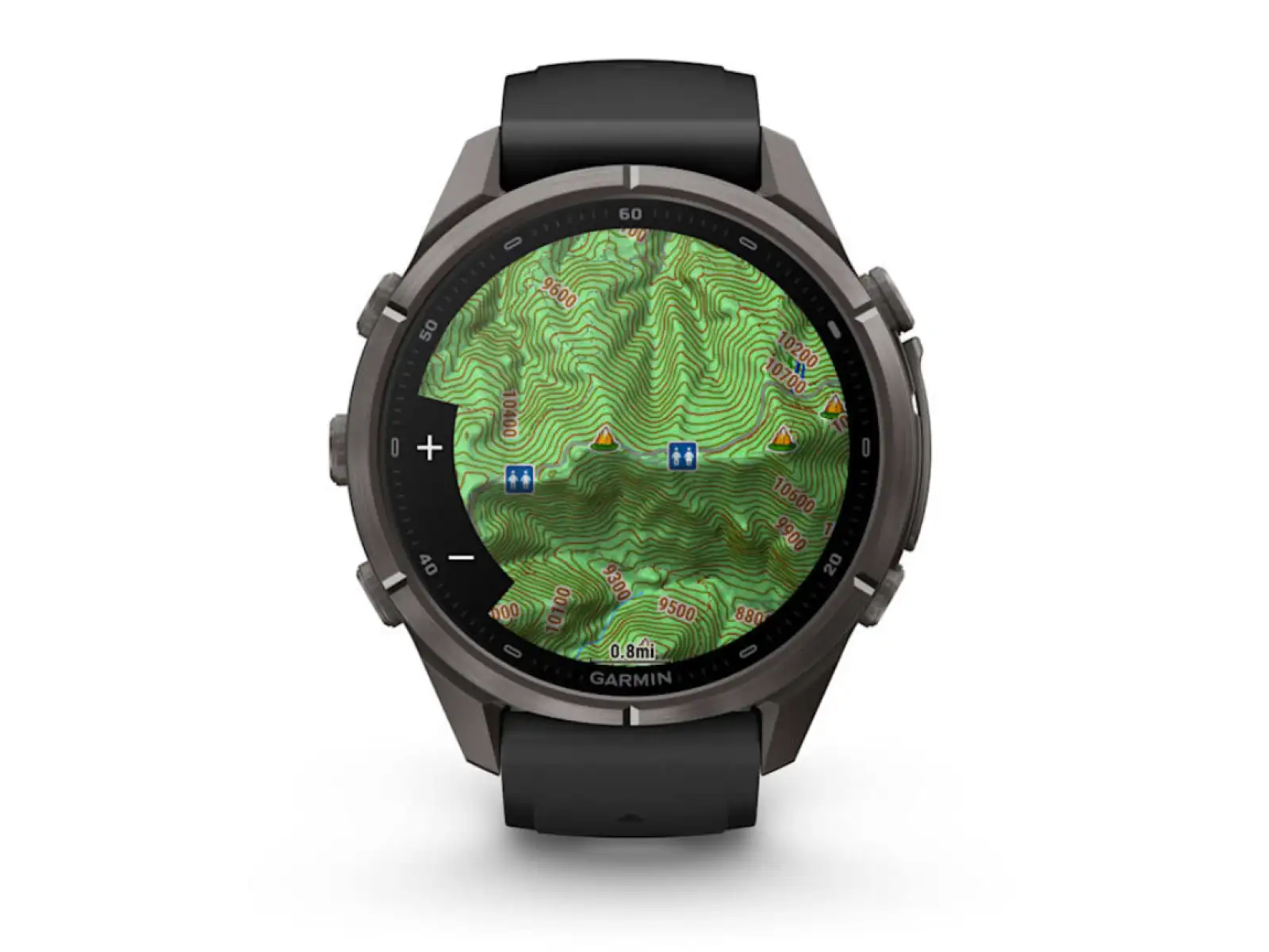 Garmin Fénix 9 Pro inReach 43 mm inteligentné hodinky Carbon Gray DLC Titanium Black/Pebble Gray
