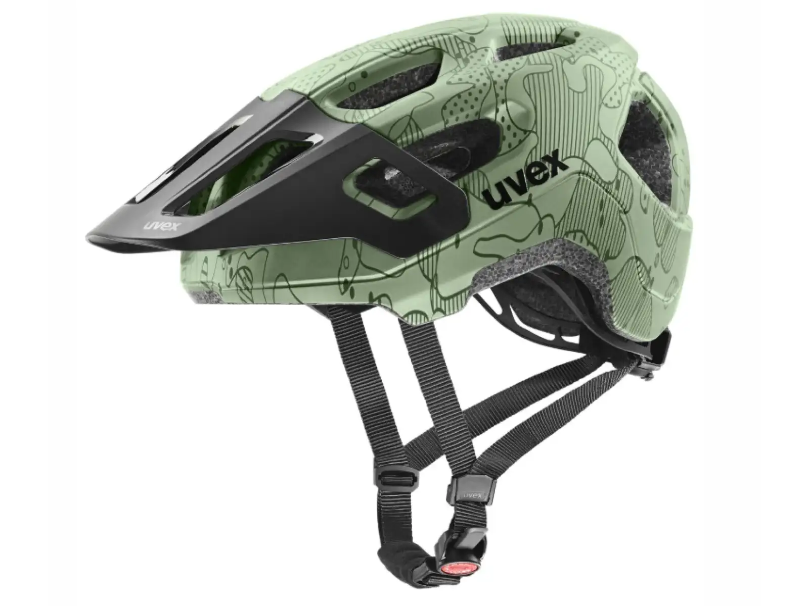 Uvex React Jr. detská prilba Moss Green/Altim Matt