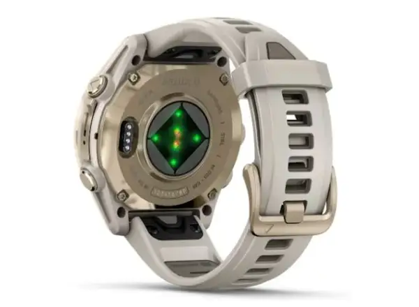 Garmin fenix 8 - 43 mm AMOLED Sapphire inteligentné hodinky Soft Gold Fog grey