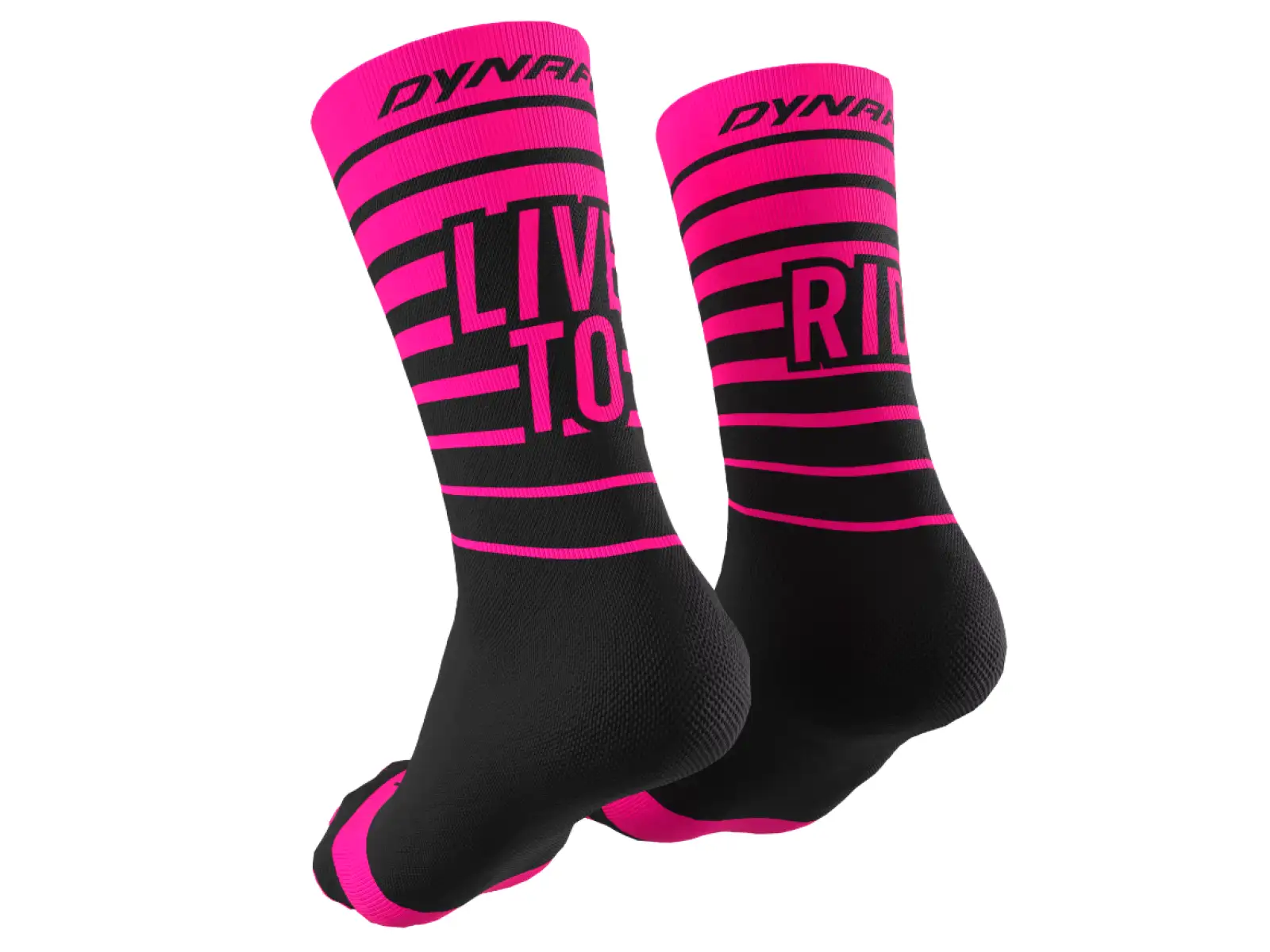 Dynafit Live To Ride športové ponožky Pink Glo