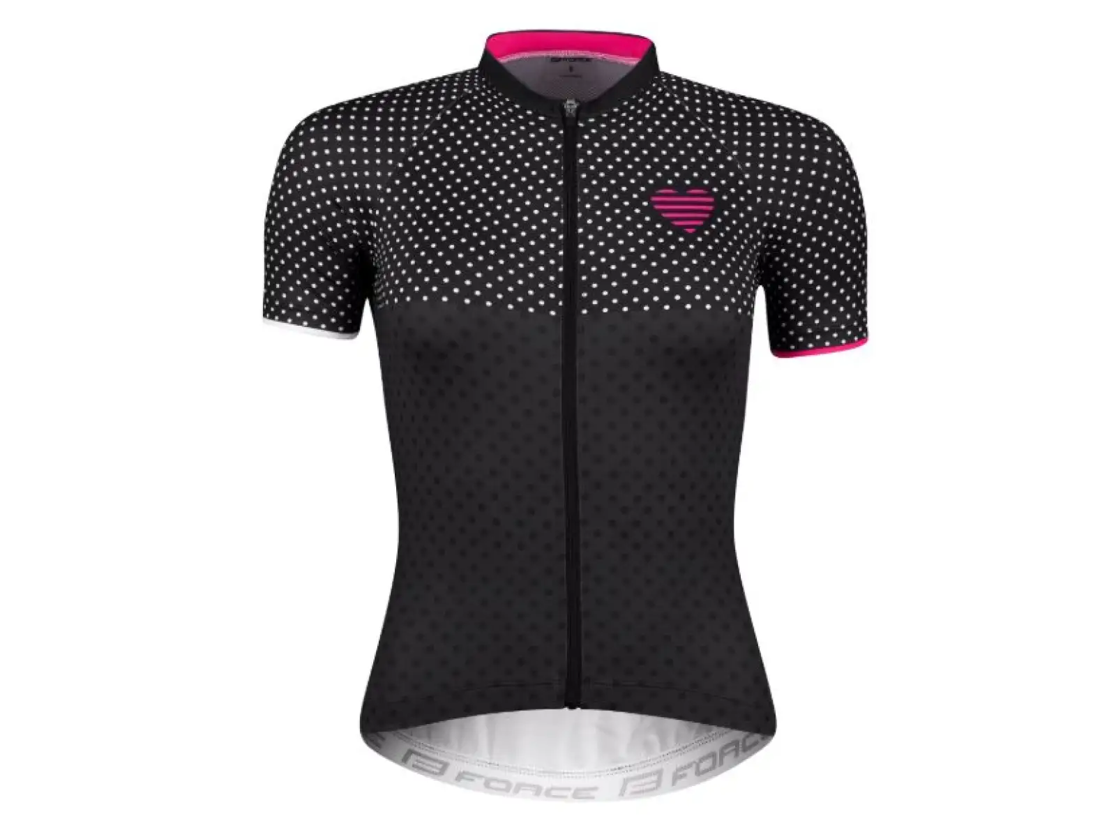 Force Points dámsky dres s krátkym rukávom black/pink