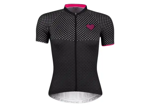 Force Points dámsky dres s krátkym rukávom black/pink