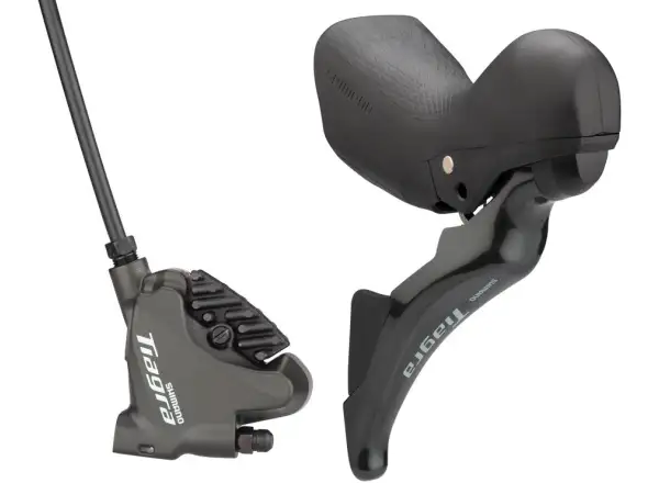Shimano Tiagra BR-4770 + ST-4725 kotúčová brzda zadná (pravá), J-kit, polymér s chladičom