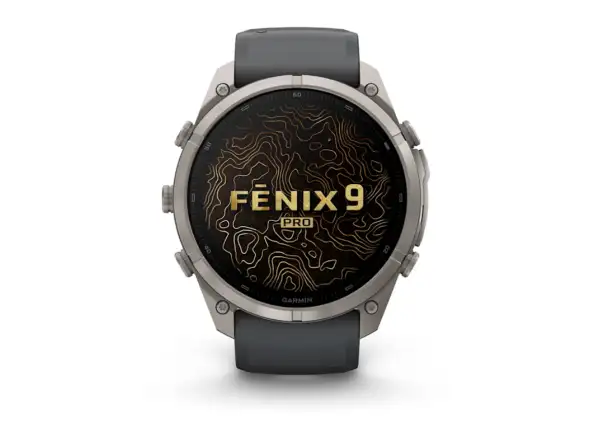 Garmin Fénix 9 Pro inReach 51 mm inteligentné hodinky Titanium Graphite/Black