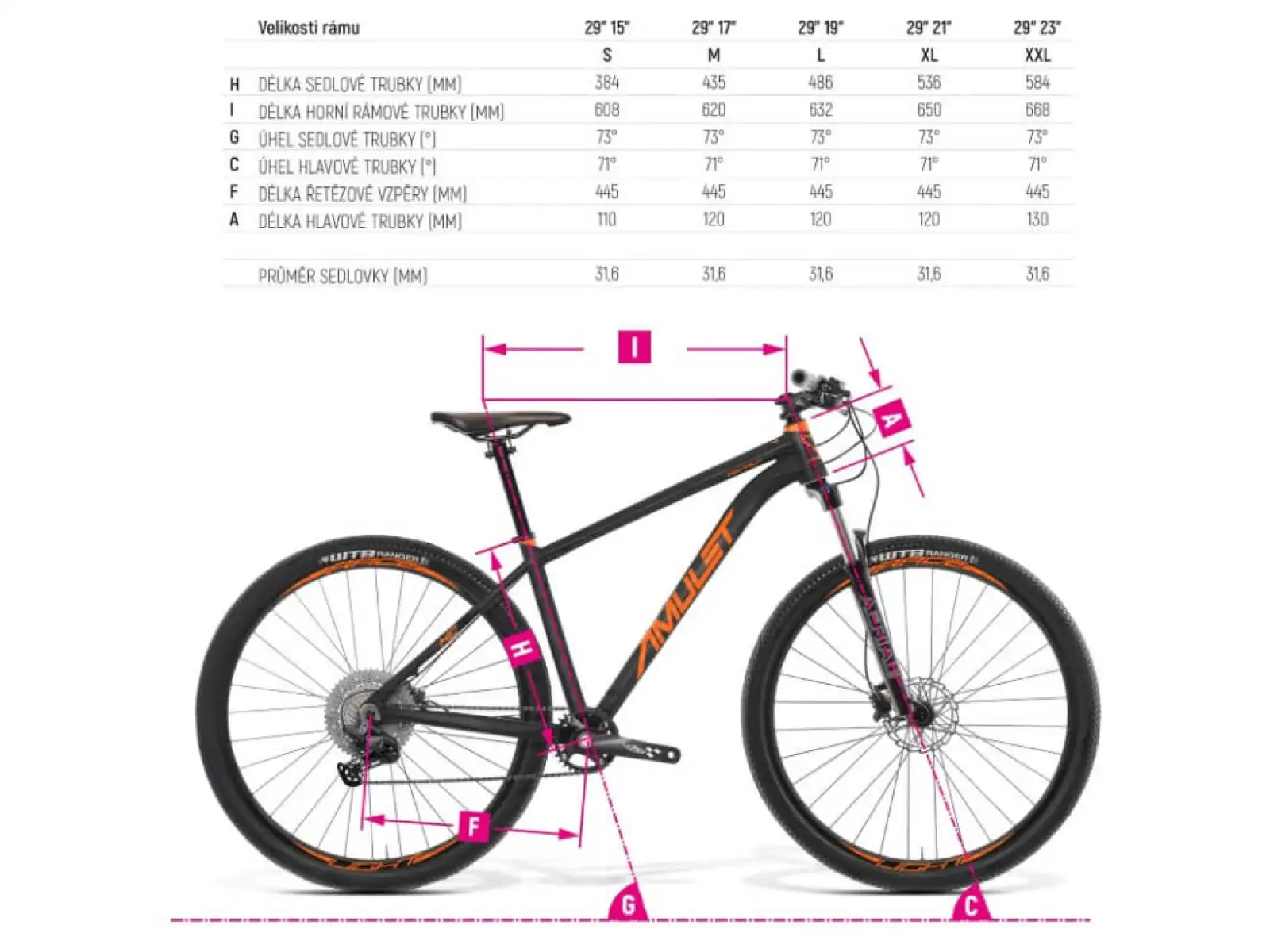 Amulet 29 Night Cat 2.0 royal purple/white horský bicykel