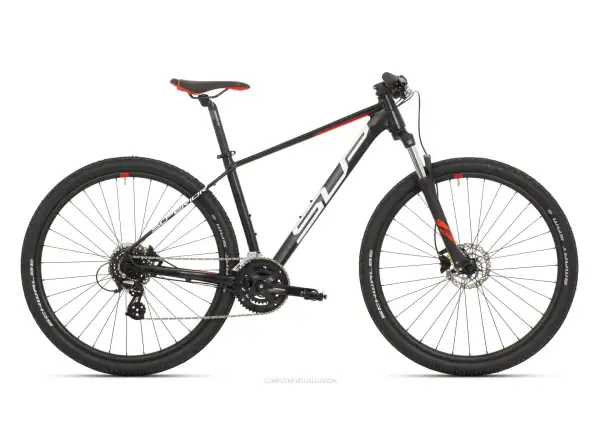 Horský bicykel Superior XC 819 Matte Black/White/Team Red