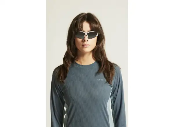 Craft Core Dry Baselayer dámska súprava tričko dlhý rukáv+nohavice modrá