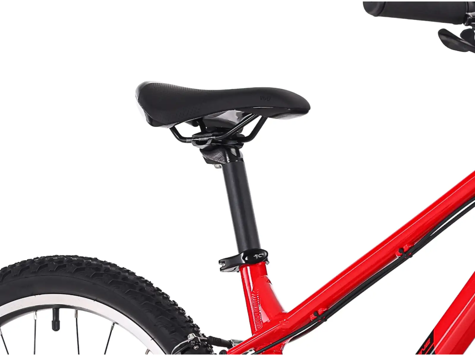Rock Machine RIFF Jr 24 detský bicykel Gloss Fire Red