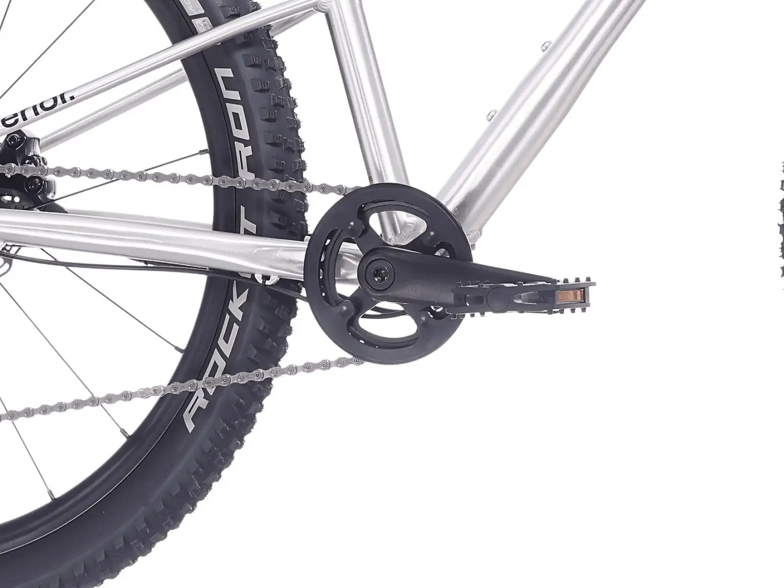 Superior TEAM 24 detský bicykel Gloss Brushed Alu / Rainbow Black