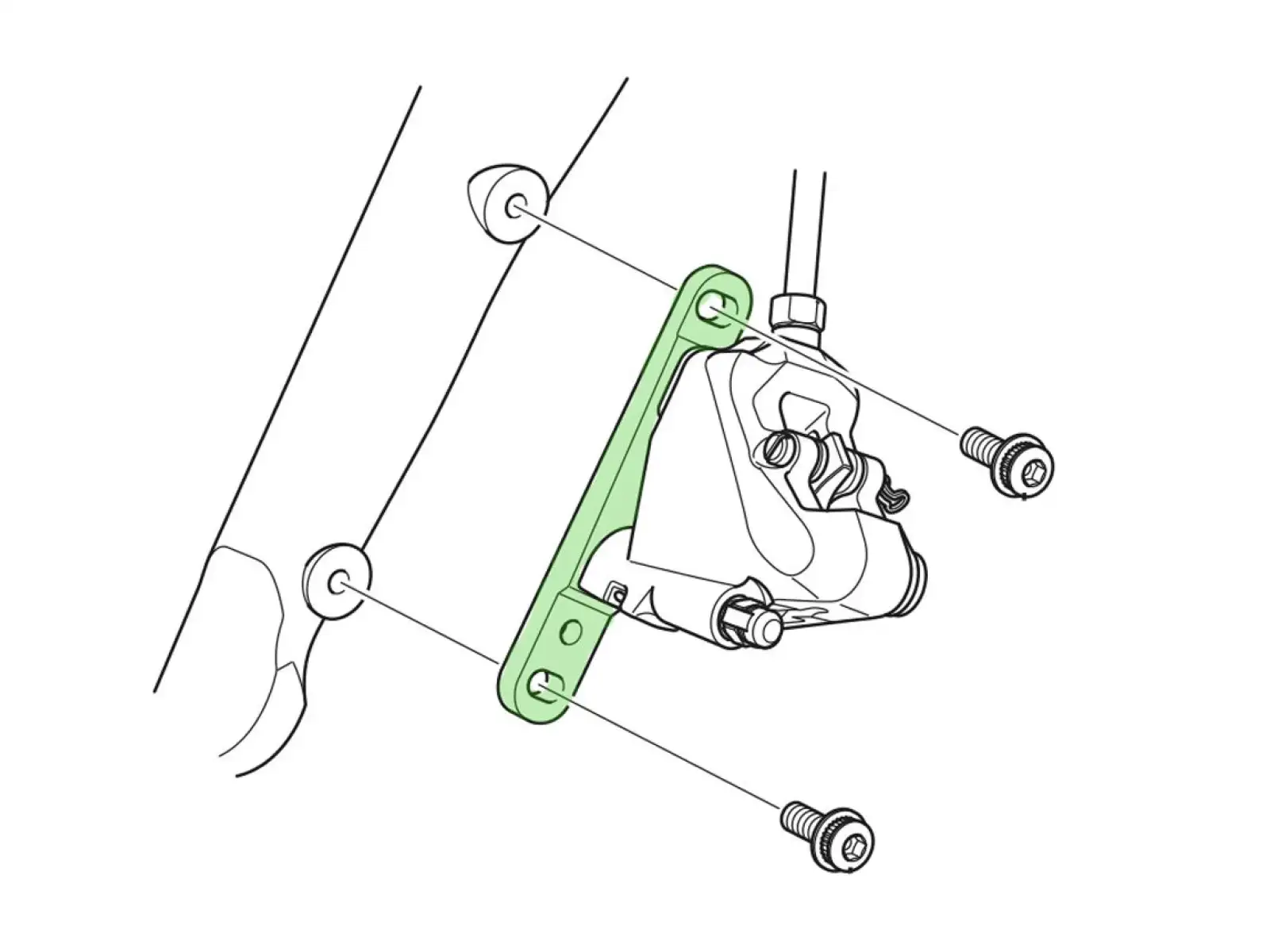 Shimano Flat Mount adaptér predný 140 mm/160 mm