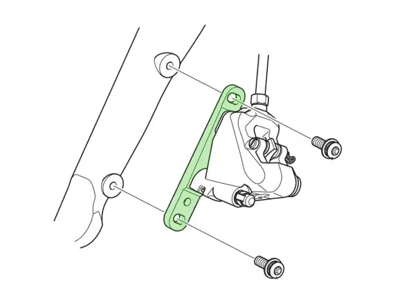 Shimano Flat Mount adaptér predný 140 mm/160 mm