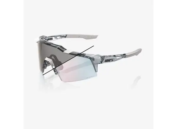 100% Speedcraft SL slnečné okuliare Polished Translucent Grey - Rose Gold Photochromic