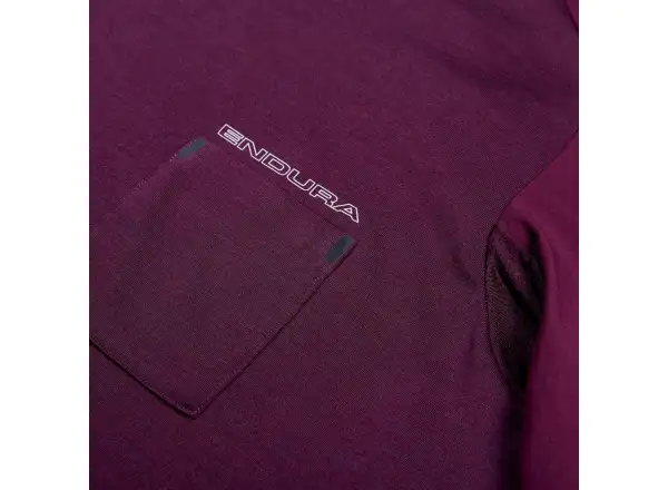 Endura GV500 Foyle pánsky dres krátky rukáv Aubergine