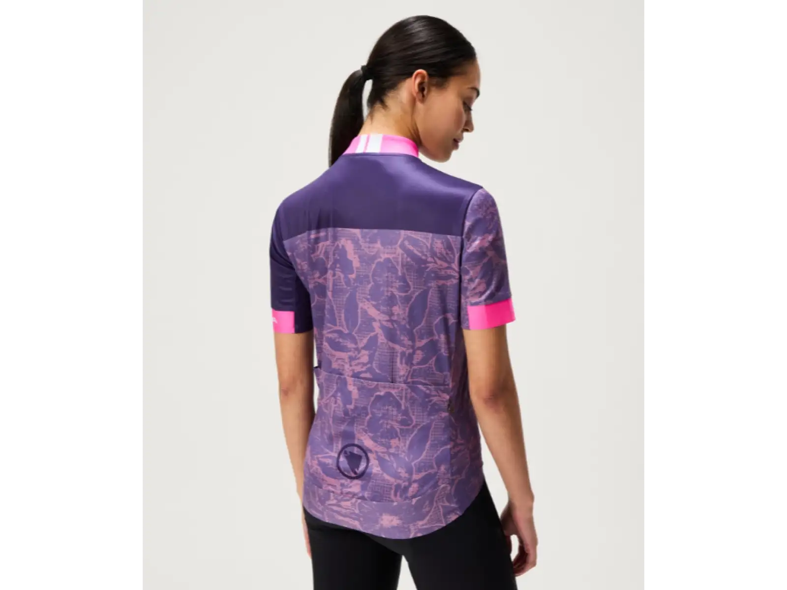 Endura FS260 Floral dámsky dres krátky rukáv Bramble