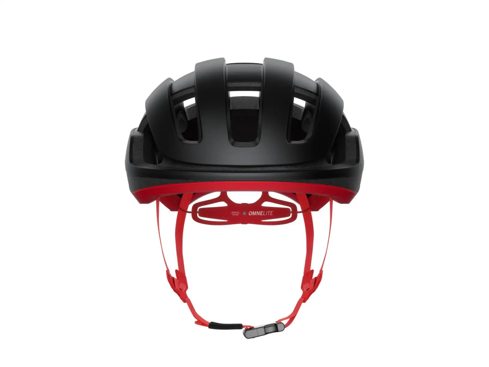 POC Omne Lite prilba Uranium Black/Prismane Red Matt