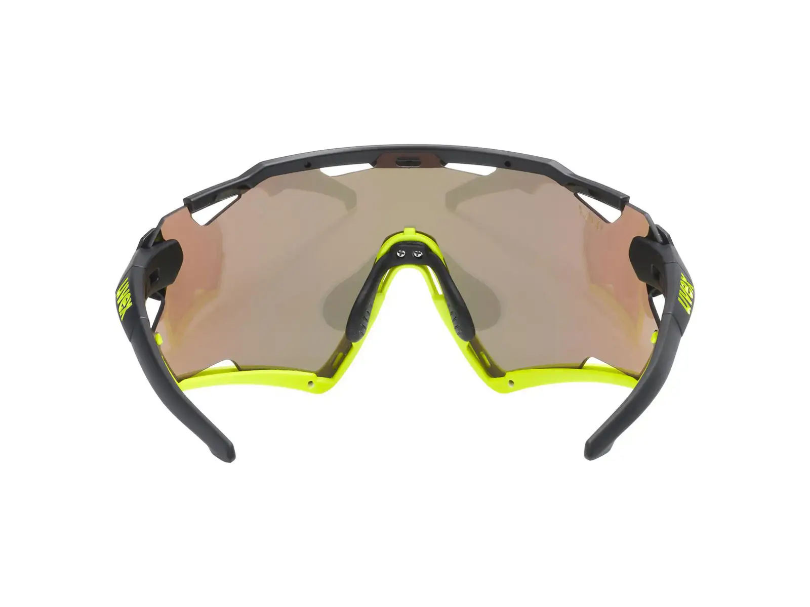 Uvex Sportstyle 228 okuliare Black Lime Mat / Mirror Yellow (Cat. 3)