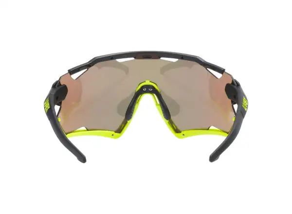 Uvex Sportstyle 228 okuliare Black Lime Mat / Mirror Yellow (Cat. 3)