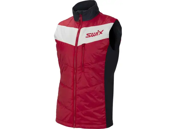 Swix Surmount Primaloft Pánska vesta Fiery Red