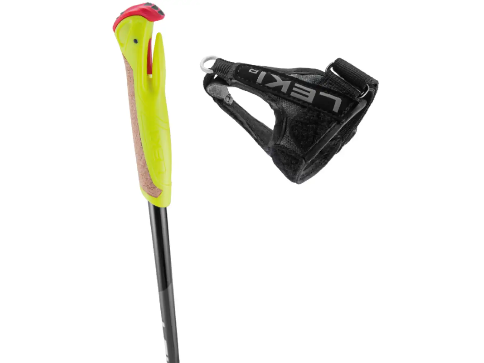 Leki XTA 5.5 Jr. detské bežecké palice Black/White/Neon yellow