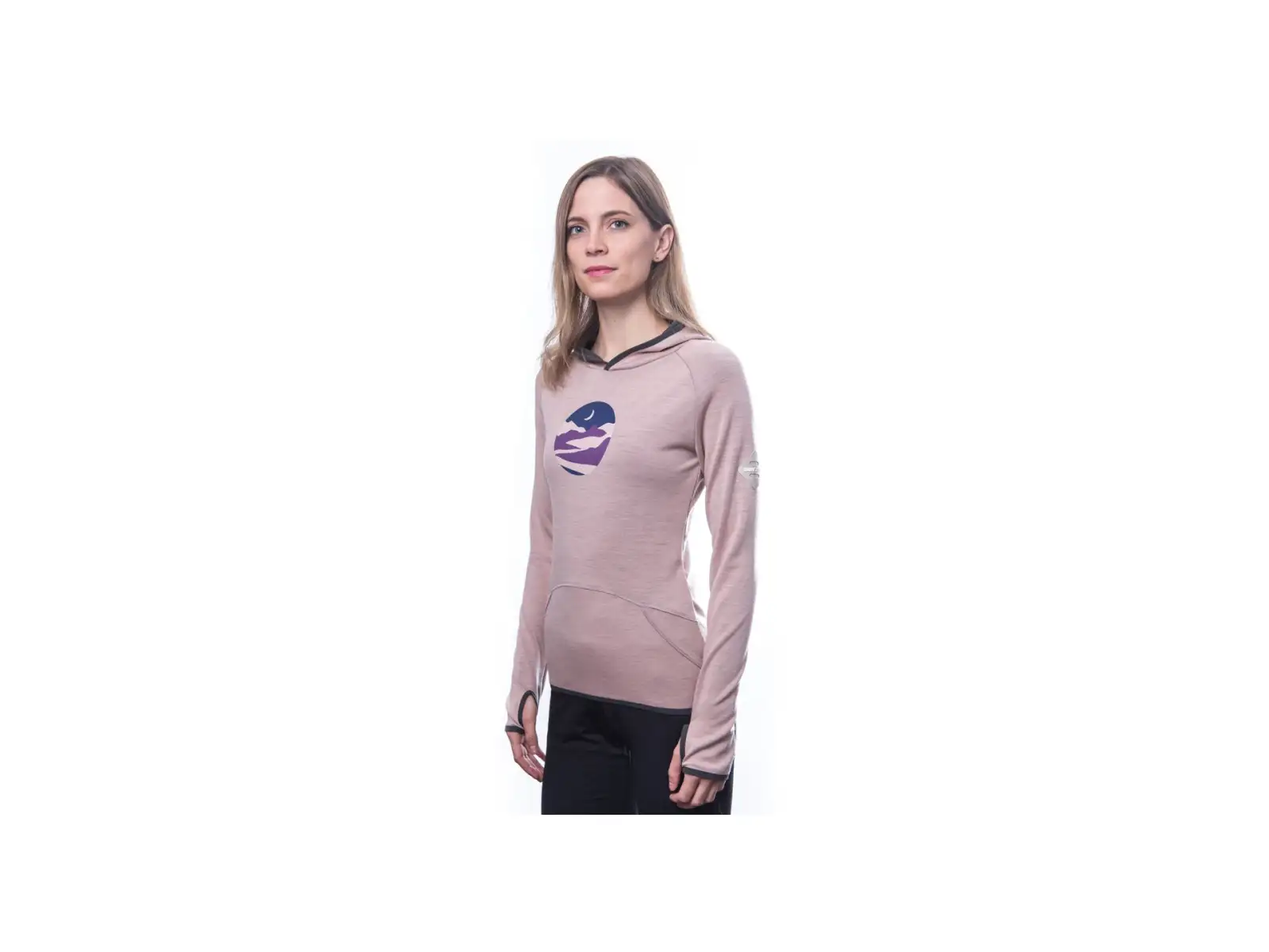 Sensor Merino Upper Triglav Dámska mikina Dusty Pink