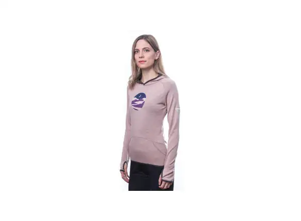 Sensor Merino Upper Triglav Dámska mikina Dusty Pink