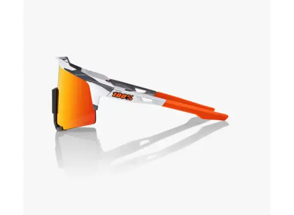 100% slnečné okuliare SPEEDCRAFT HiPER Red Mult s fotochromatickými sklami biela/čierna/oranžová