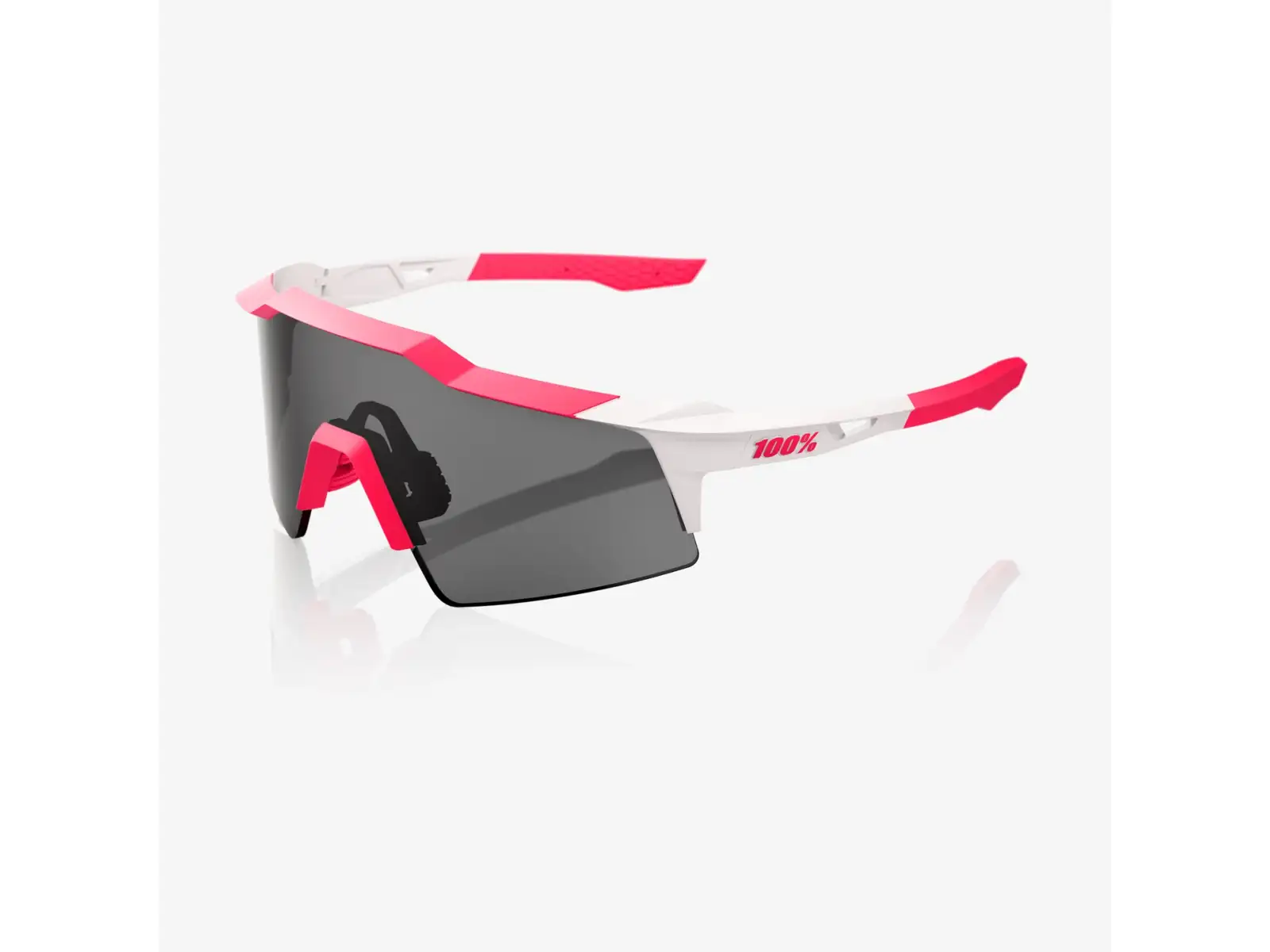 100% Speedcraft SL slnečné okuliare Puddy Pink White/Smoke