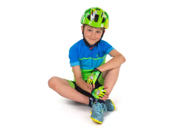 Etape tiny detské cyklistické rukavice krátke zelená