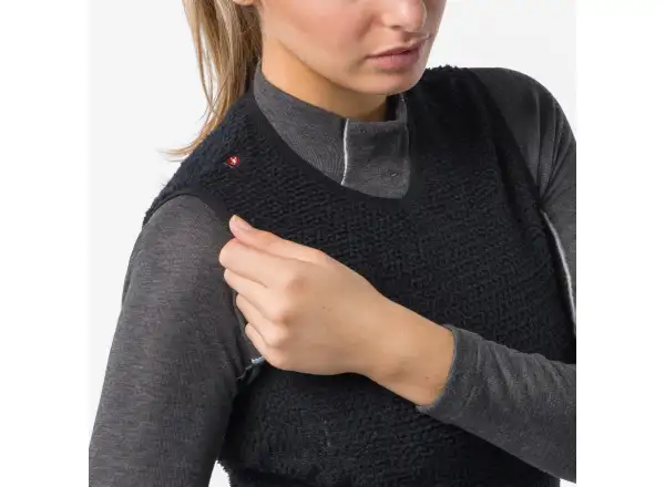 Castelli Gold Days dámska stredná vrstva bez rukávov Black