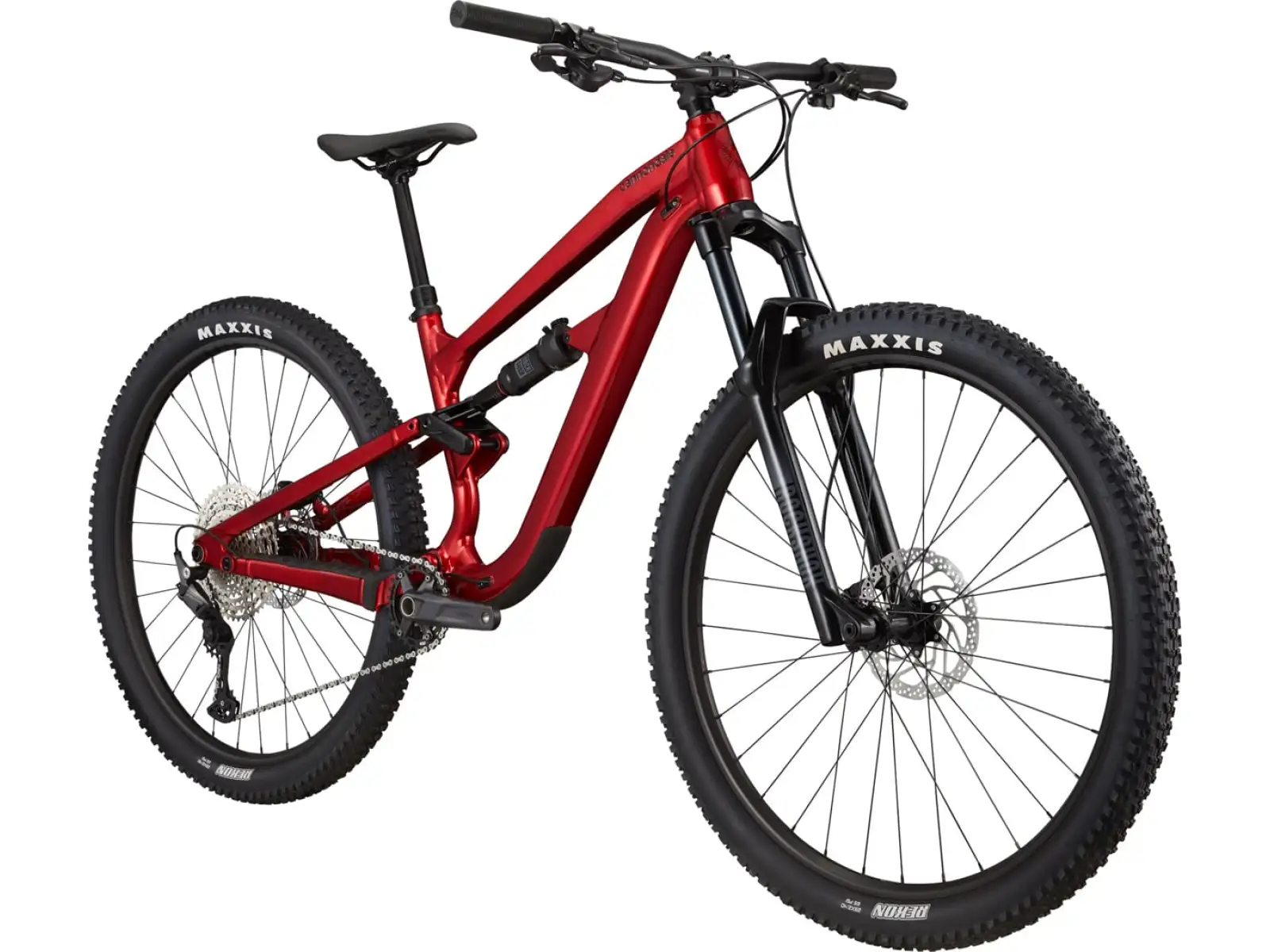 Cannondale Habit 4 celoodpružený horský bicykel Candy Red