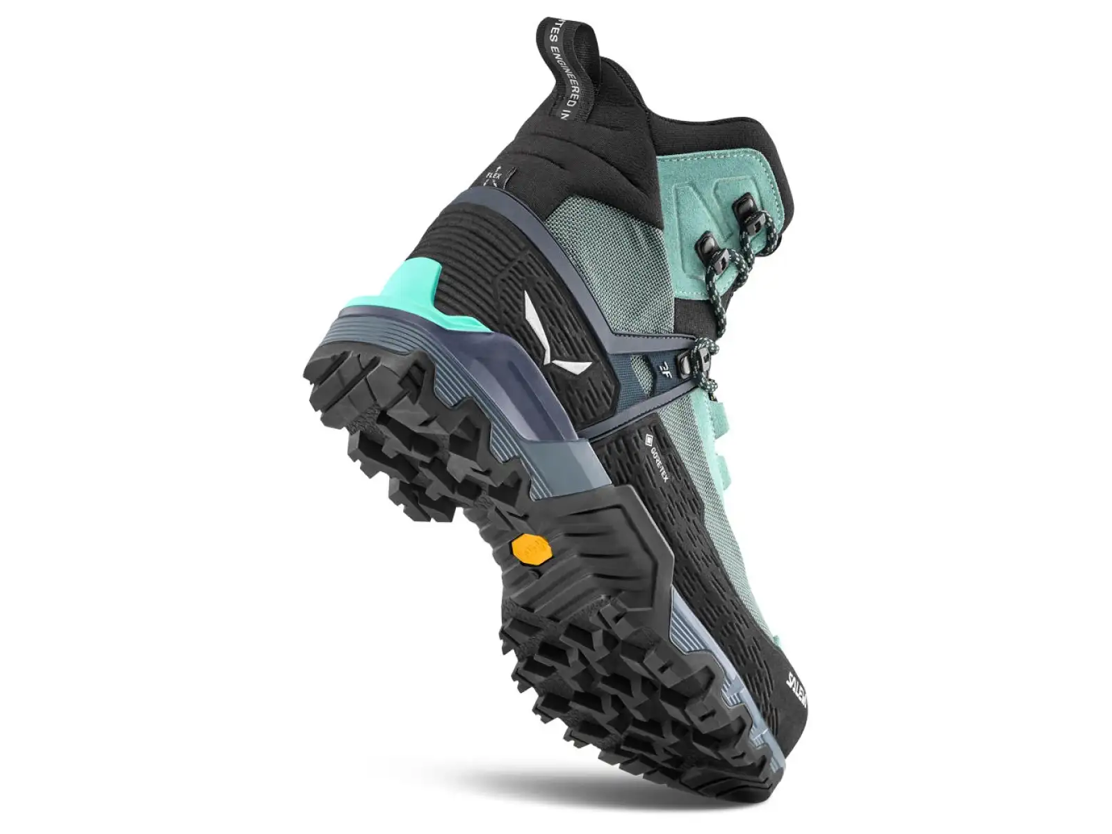 Salewa Mountain Trainer 3 Tech Mid GTX dámske turistické topánky Willow/Orion Blue
