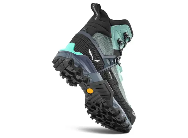 Salewa Mountain Trainer 3 Tech Mid GTX dámske turistické topánky Willow/Orion Blue