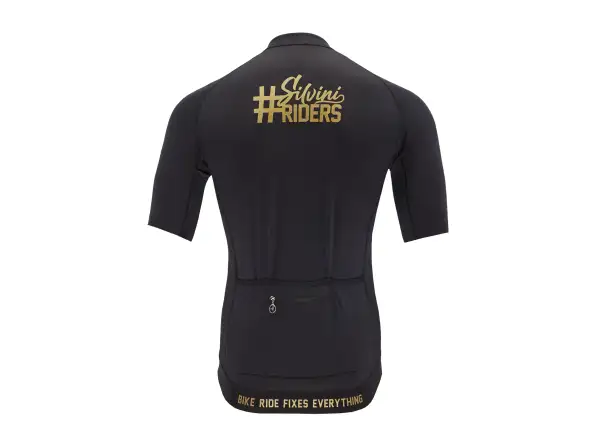 Silvini Mottolino Pánske tričko s krátkym rukávom Black/Gold
