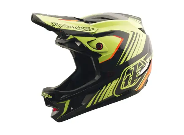 Troy Lee Designs D4 Polyacrylite Qualifier prilba Black/Yellow