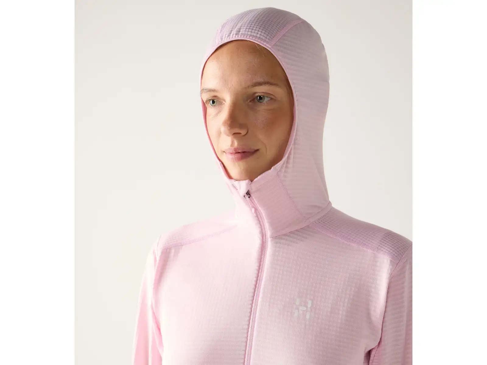 Haglöfs L.I.M Mid Multi Hood dámska mikina s kapucňou Fresh Pink