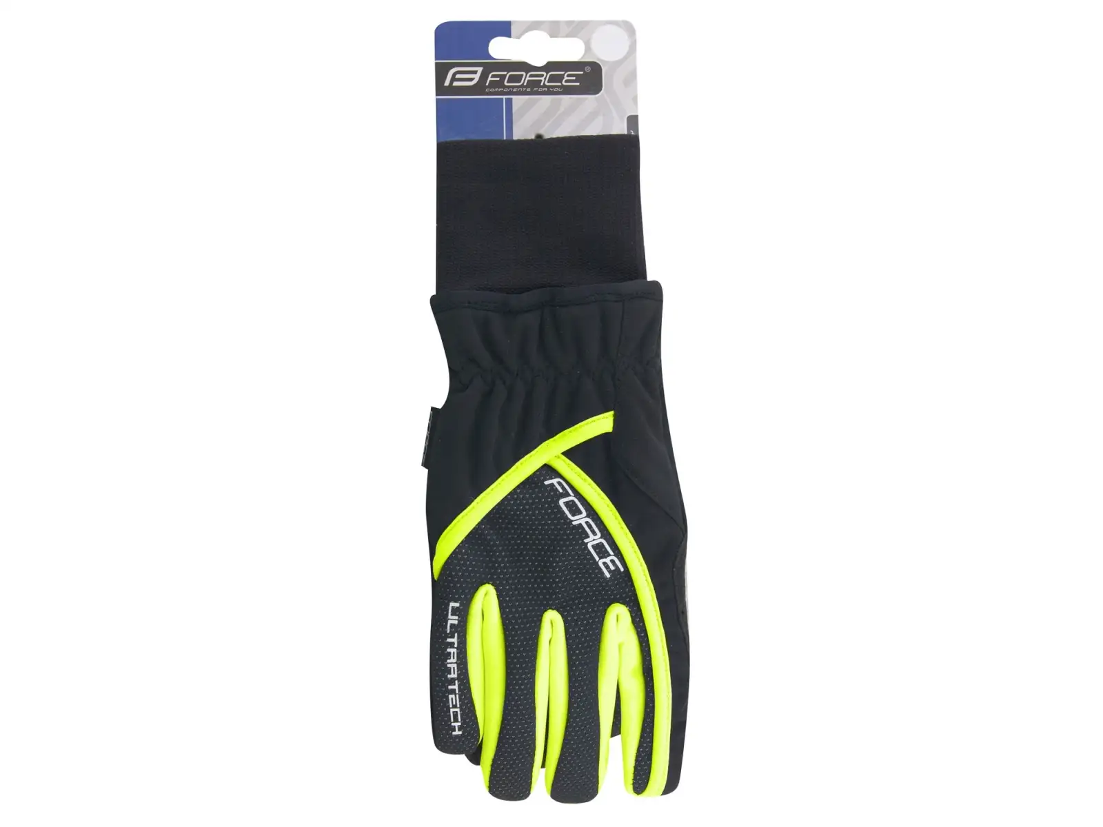 Zimné rukavice Force Ultra Tech black/fluo